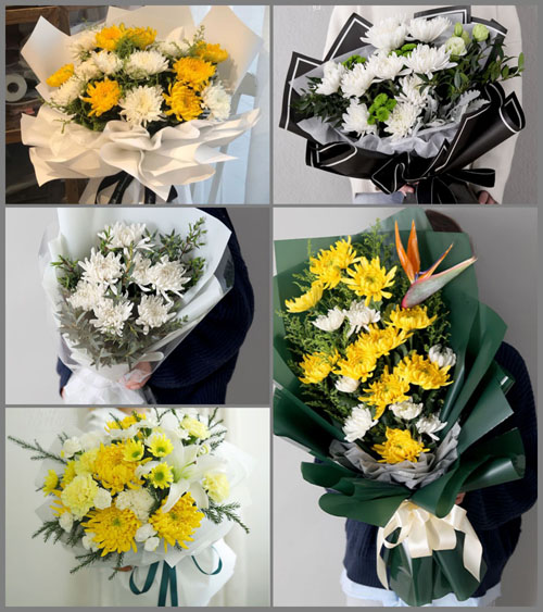 河北邯郸武安市贺进镇白事花束代送